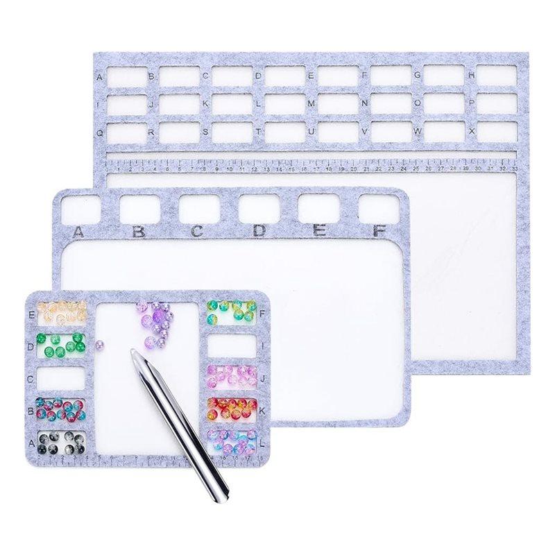 AAAF Alphabetic Scale Felt Bead Mat With 3 Styles For Beading Treasure Seed Bead Board Scoop, For Beading Mats