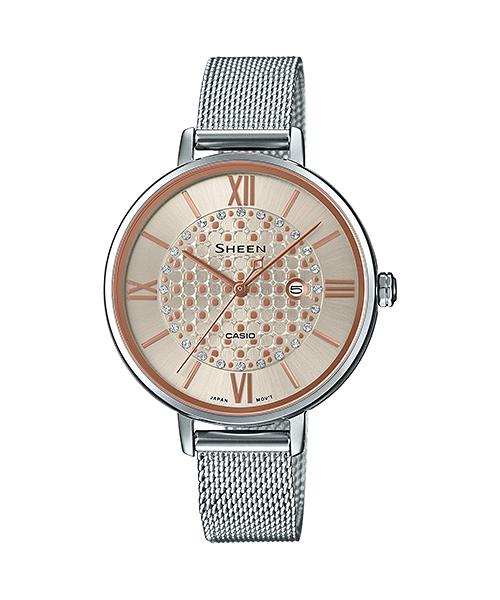 

Casio Men s Stainless Steel 50M Water Resistant Analog Quartz Watch SHE-4059M-4A красный
