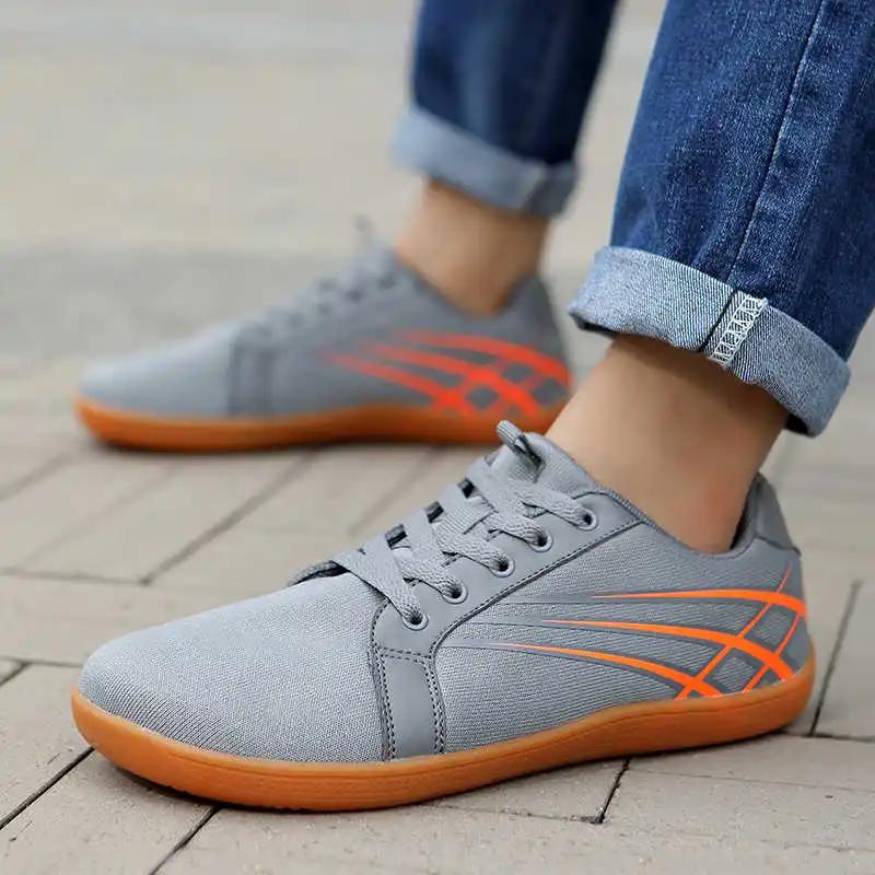Fashion Tied PU Leather Sneakers For Men New Loafers Travel Size Orange Shoes For Men Sports Special Wide Maker Best Selling New