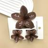 Summer Hawaiian Flower Hair Claw Clip Fashion Plastic Flower Hairpins Ponytail Clips Barrettes Beach Hair Accessories Headwear