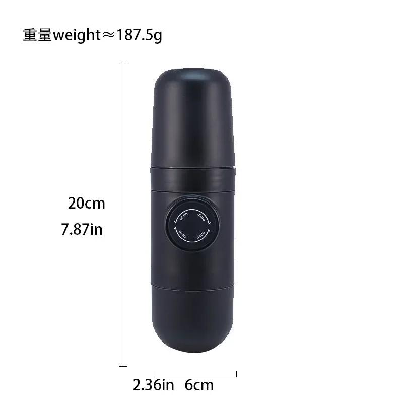 Portable Coffee Machine Outdoor Coffeepot Cup Manual Travel Espresso Maker Coffeemaker for Camping