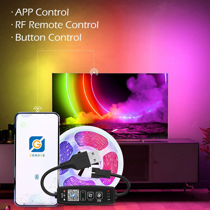 WS2811 WS2812B Bluetooth LED Pixels Strip Controller for Dream Color Tape Lights BT APP Music Control 28Keys Remote Controller