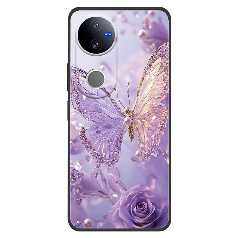 Marble Case For Vivo V50 5G Case Lovely Painted Silicone Back Cases Cover For Vivo V2427 V 50 Coque Anti Drop Protective Fundas