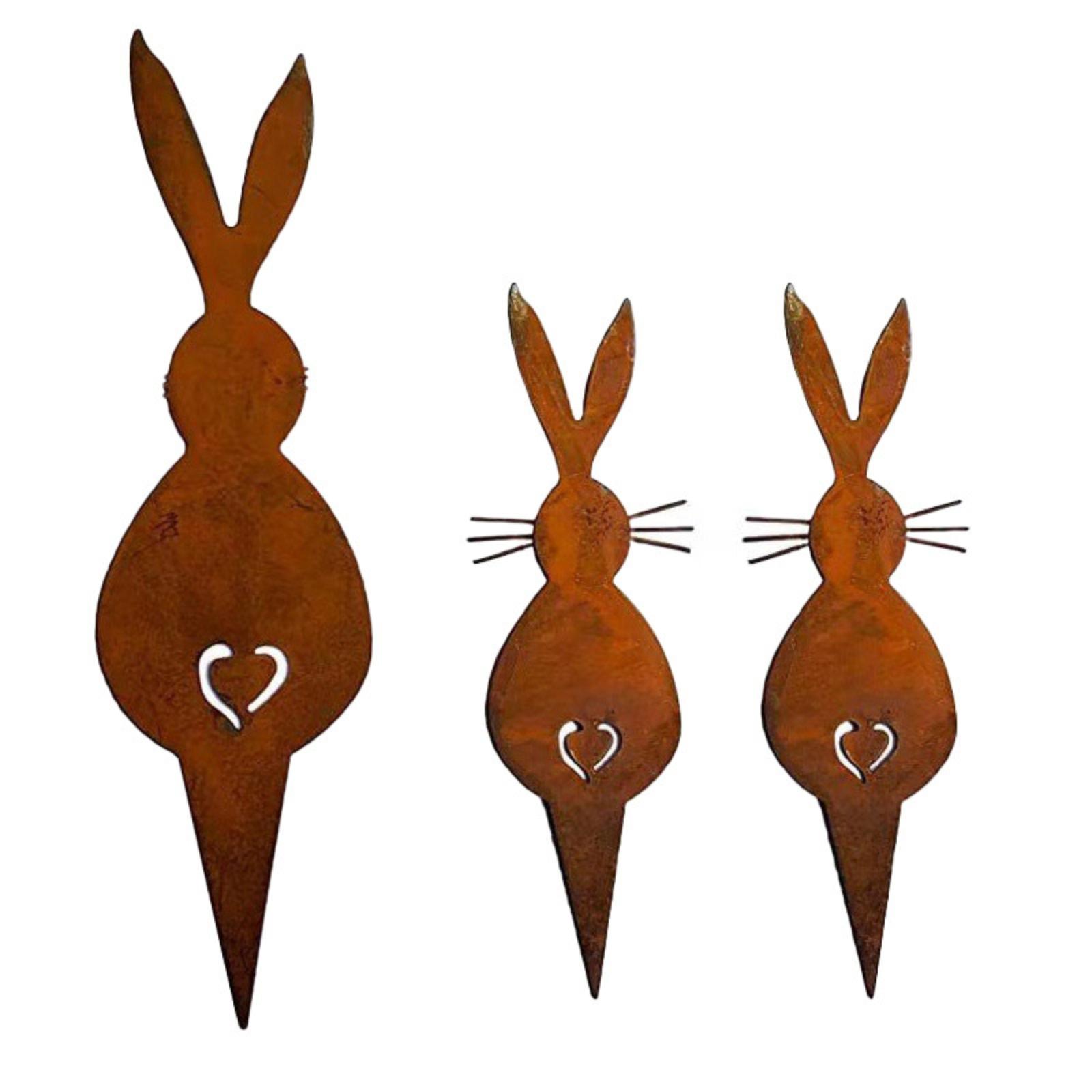 Пасхальный кролик Втыкаемое украшение Дом Сад Кролик Наземное украшение Садовое украшение