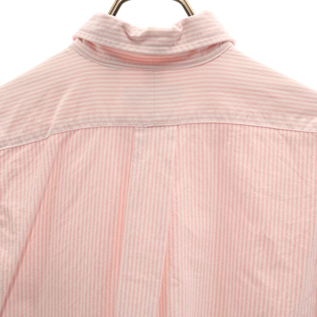 Yves Saint Laurent 90s Old Striped Pattern Long Sleeve Oxford Button Down Shirt Men's Used