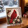 Kit per Artigianato a Tema Festivo, Arte su Tessuto 3D di Natale con Punch, Set da Ricamo a Punch DIY, Kit Fai-da-Te Senza Cuciture per Adulti e Principianti