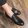 Hairstylist Small Leather Shoes British Size Casual Shoes Summer Breathable Lazy Beanie Shoes