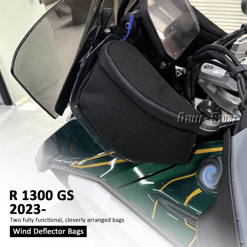 New Accessories R 1300 GS Motorcycle Wind Deflector Bag Set For BMW R1300GS Front Tool Bag Waterproof Bag Side Windshield Bags
