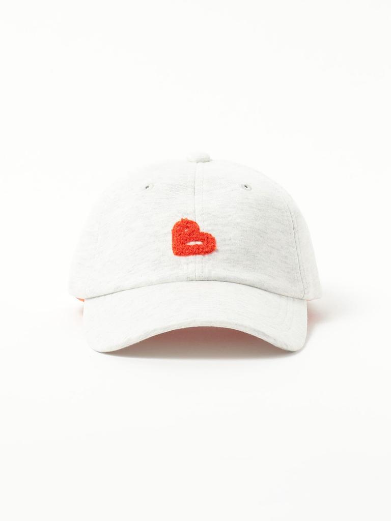 Cap with Chenille Embroidery and ONE 43410133443 [BEAMS HEART] B-HEART Logo, Women's, OATMEAL, SIZE,