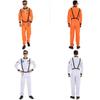 Astronautenkostuum voor volwassenen, gemaakt van ademend polyester, voor thema-evenementen