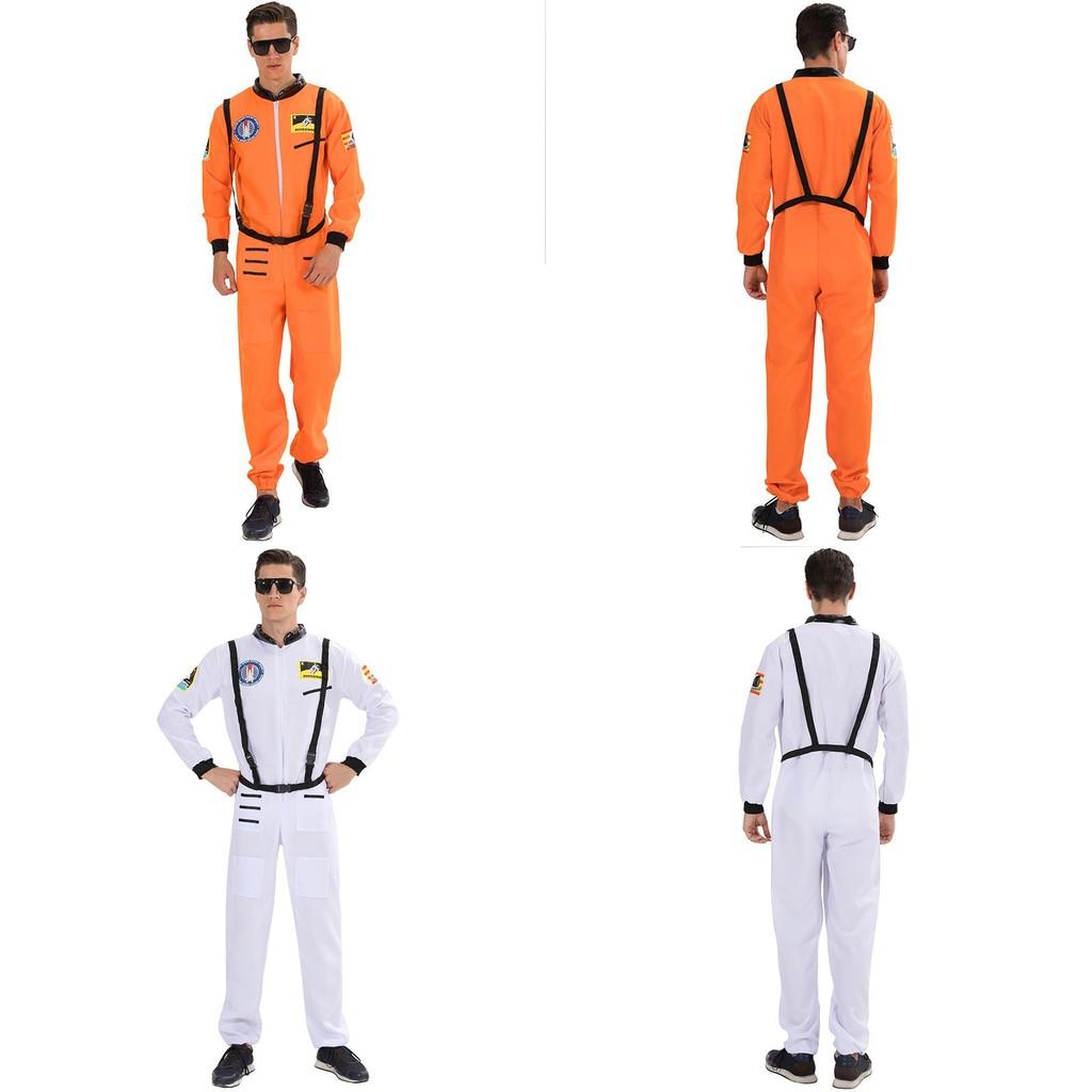Astronautenkostuum voor volwassenen, gemaakt van ademend polyester, voor thema-evenementen