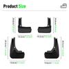 4PCS Car Mud Flaps Splash Guards Mudguards Car Mud Flaps Compatible with For Volkswagen ID.3 VW ID3 ID 3