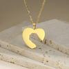 Heart Female Necklace Cat's Paw Charm Pendant Stainless Steel Jewelry on the Neck Cute Hollow Accessories Link Chain 2026 New