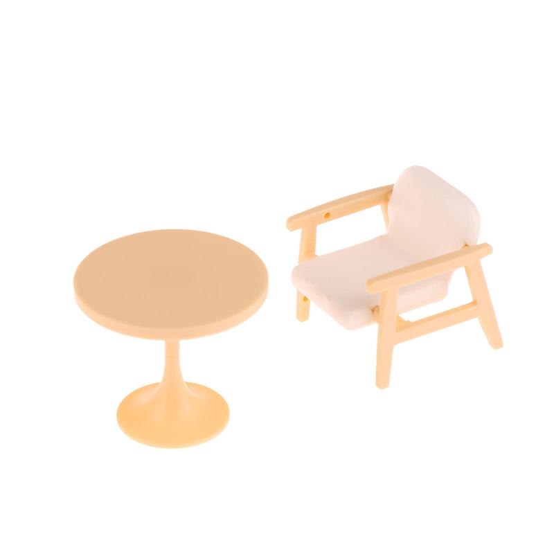 1/12 Dollhouse Mini Çay Masası Sandalye Kanepe Modeli Dollhouse Oturma Odası Dekorasyonu Bebek Evi Mobilya Aksesuarları