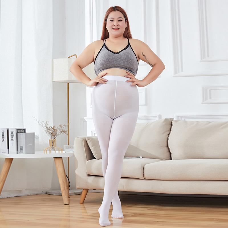 New White Ballet Dance Tights Spring Autumn Plus Size Tight Women Velvet Tight Breathable Stretchy Stocking Female Pantyhose