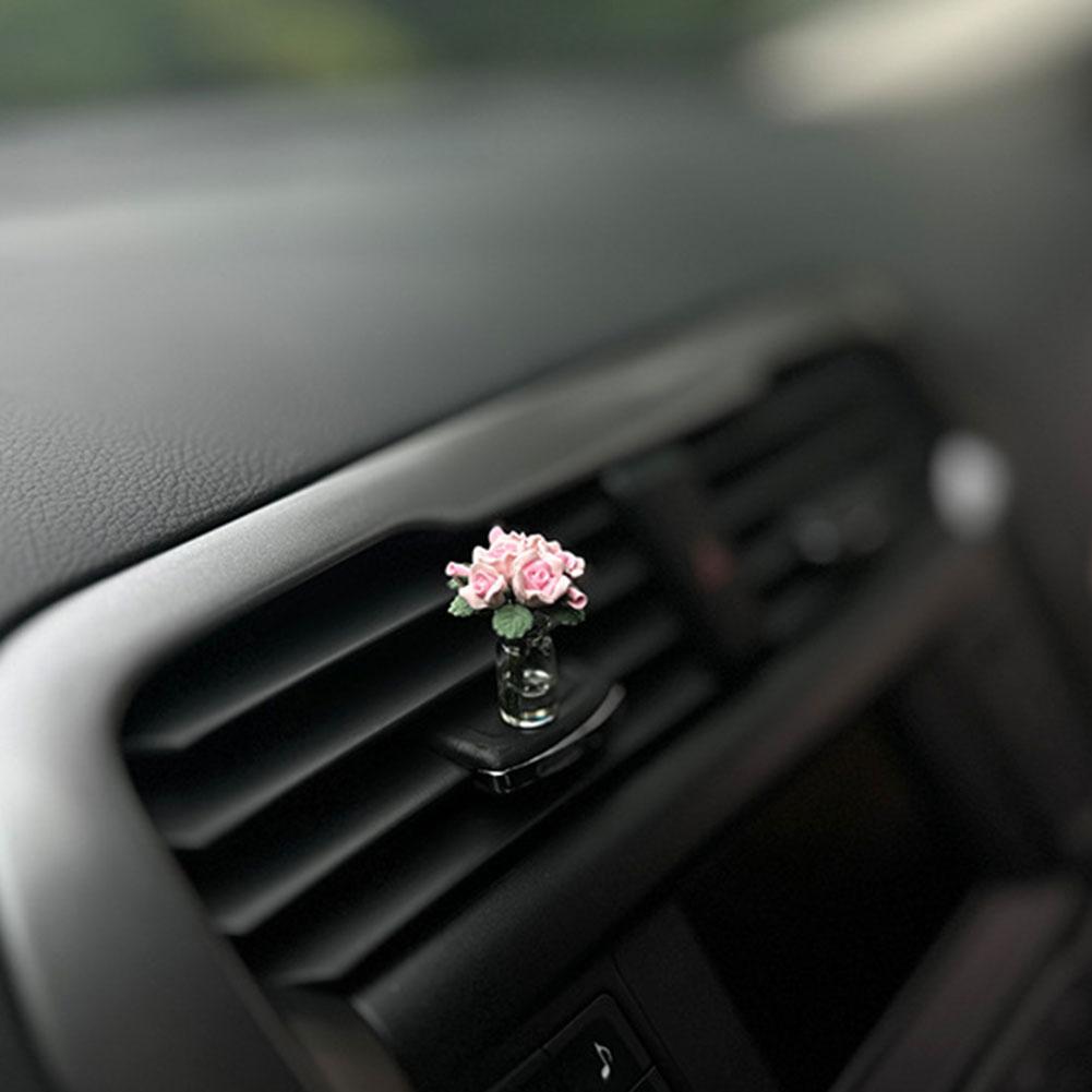 Decorațiuni Mini Pom de Crăciun Consola Centrală Montat pe Mașină Accesorii Plantă Verde Decorațiune Floare Similată Cadou Drăguț Pentru Fete