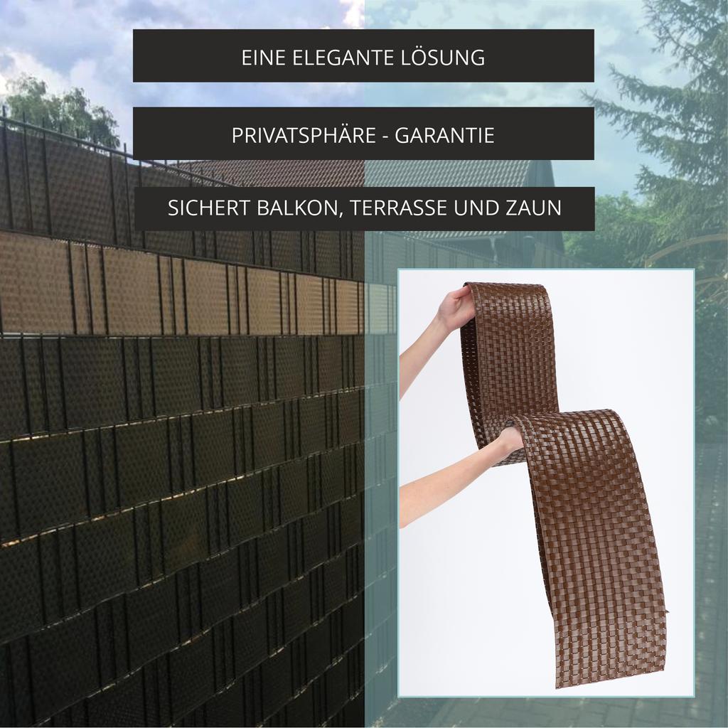 KADAX Fence Tape For Fence Panels 19cm 2.55m Fence Cover