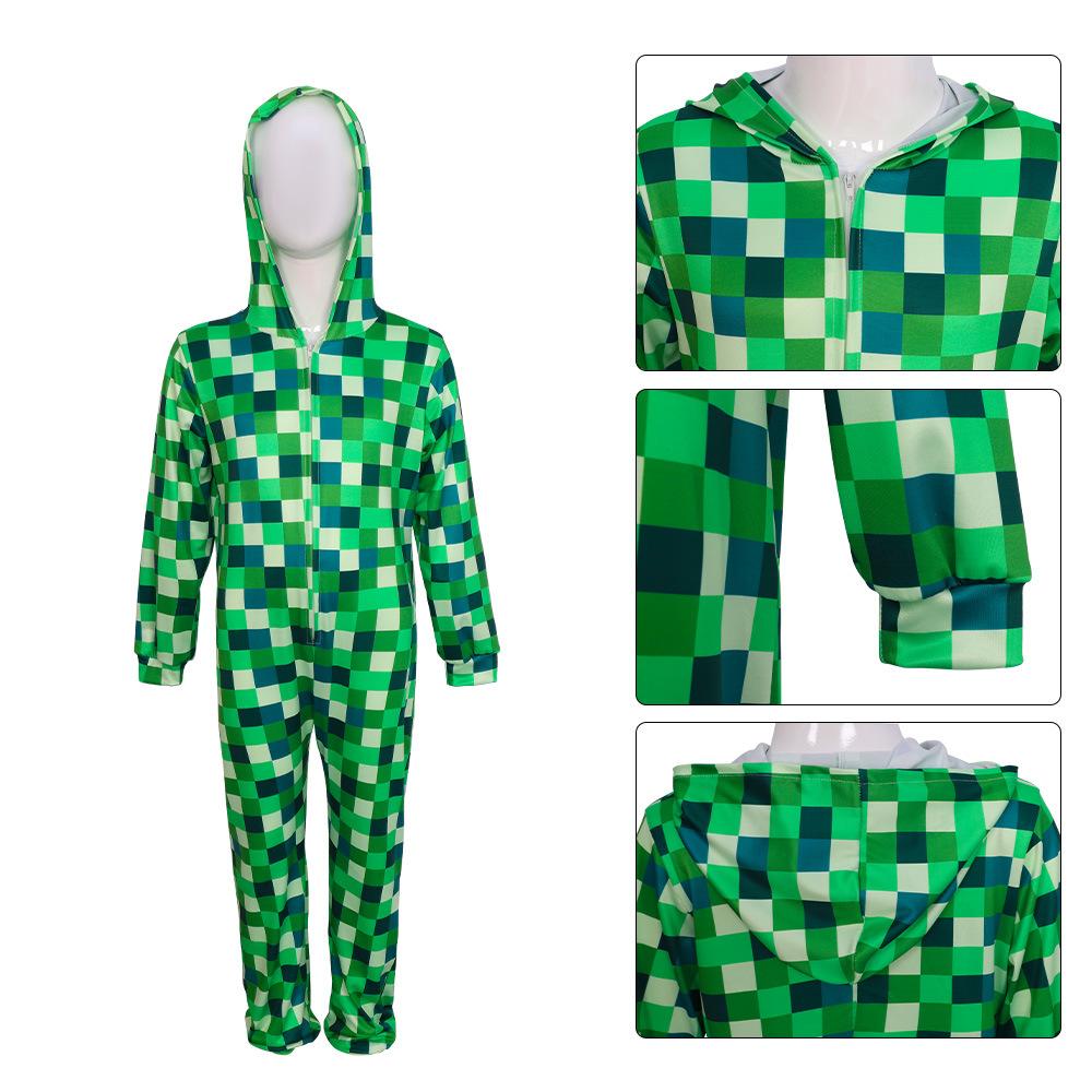 Cosplay costumes, Halloween costumes, my world Y square onesie cosplay real people with the same children's stage performance