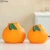 Creative Tangerine Shape Ceramic Vase Orange Plant Pots Table Decoration Flowers Arrangement Floral Vases Room Aesthetic Decor