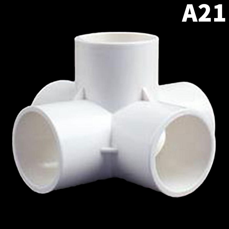 Heavy Duty PVC Pipe Coupler 20/25/32/40/50mm 3/4/5/6 Way 3D Connectors for Agricultural Irrigation DIY Pipe Rack Plumbing Repairs