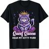 Cotton Golf Gift Tshirt For Unisex And Unisex The Hilarious Queef Queen Cat Tee With Raunchy Adult Humor Jokes