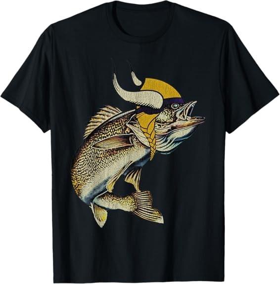 Viking Walleye Fish T-shirt