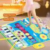 6612 3 in 1 Kids Musical Dance Mat Piano Drum Play Mat Educational Toy for Early Learning