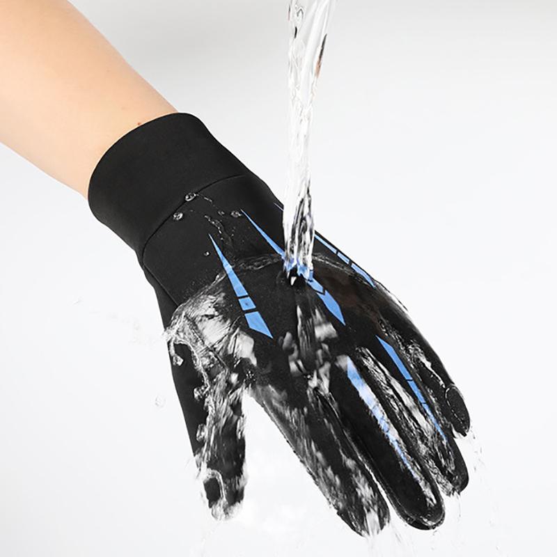 Winter Warm Cycling Gloves Wind Waterproof Breathable Nonslip Touchscreen Gloves Skiing Running Snowmobile Motorbike Gloves Men