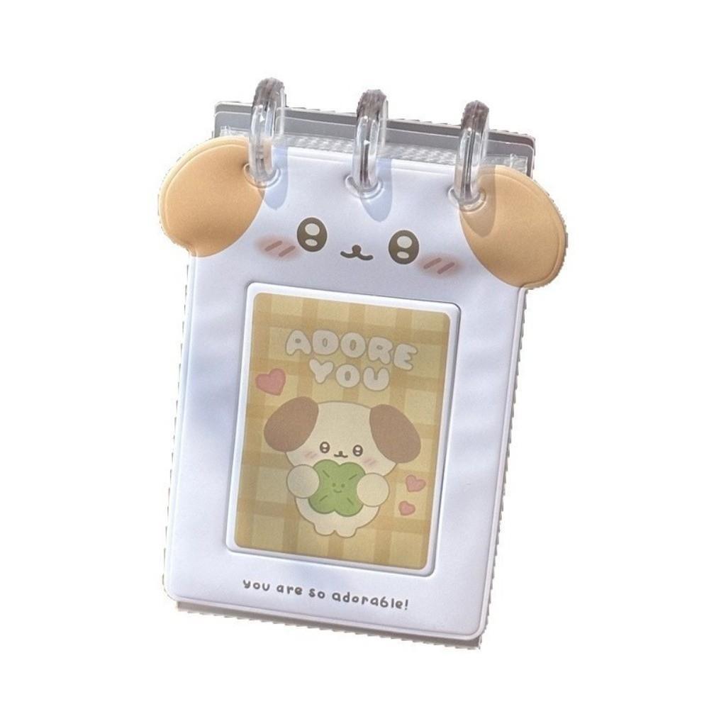 Vertical Display Stand Puppy Photo Storage Album Hollowout Mushroom Hole Photo Album 3inch Photos Card Collection Album Girls