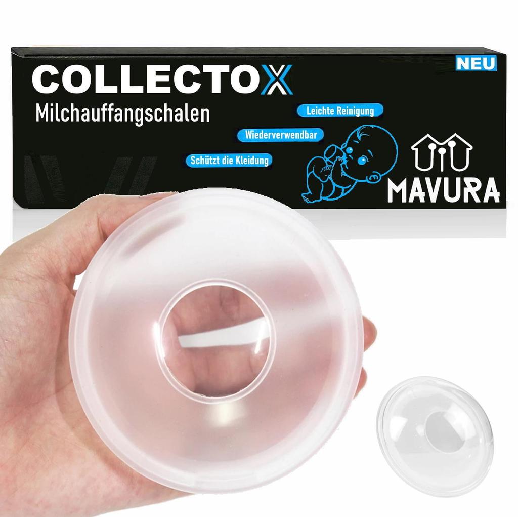 COLLECTOX Breast Shells, Milk Collection Bowls, Nursing Bowls, Breast Milk Collectors, 2-pack