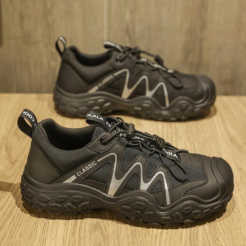 Mens Hiking Shoes Soft Low Cut Non Slip Lightweight Outdoor Travel Camping Leisure Mountain Mesh Breathable Climbing Shoes Man
