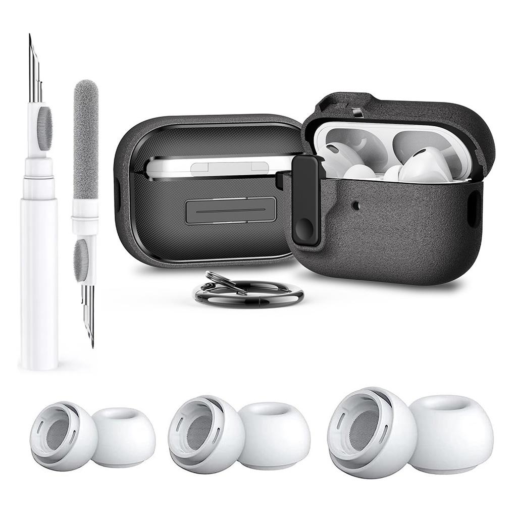 For AirPods Pro 2 Case Cover with Cleaner Kit,Shockproof Protective Case for AirPod Pro 2nd 1st Generation Case