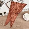 Silk scarf new tie-dye old retro versatile solid color neck protection small scarf shawl cotton and linen triangle scarf waist tie
