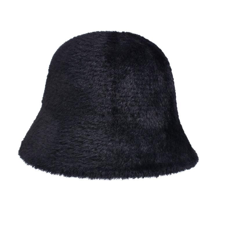 Polyester Winter Fleece Bucket Hat With Windproof And Warmth For Women
