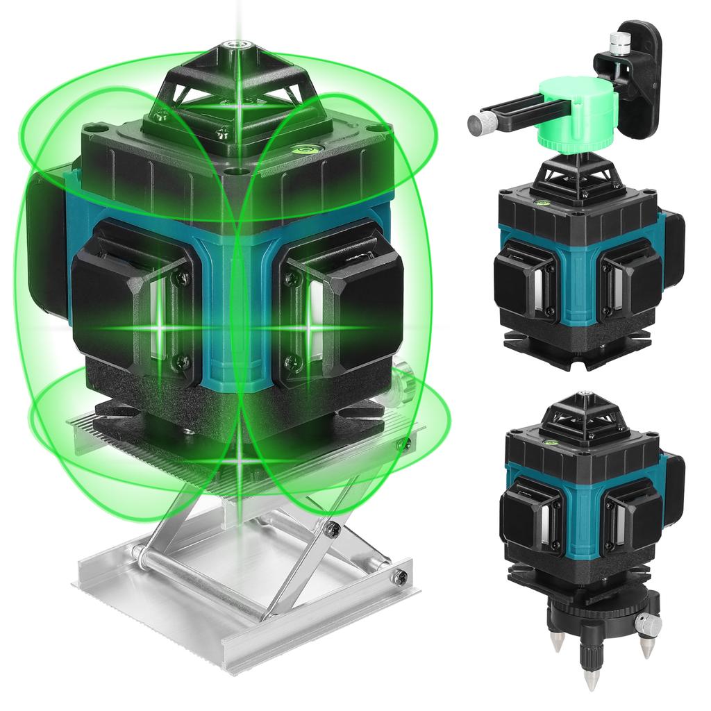 Multifunkční 16řádkový laserový nivelační stroj 3 stupně samonivelační stroj Dobíjecí lithiová baterie nivelace