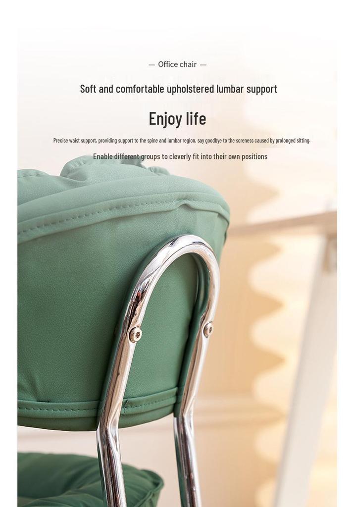Liftable Rotating Beauty Stool with Backrest - Simplistic Design for Makeup and Nail Art
