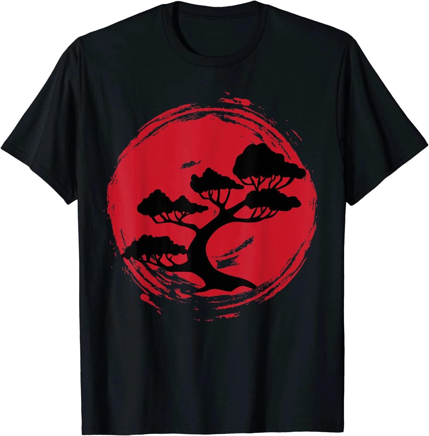 Men s and Women s T-shirts NEW LIMITED BONSAI TREE Japanese Calligraphy Circle Gift Idea T-Shirt Size S-3XL S