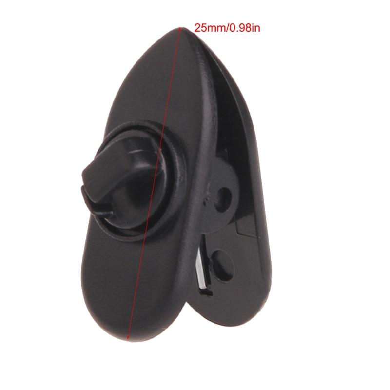 30Pcs/Set Cable Cord Clip Clamp Collar Lapel Shirt Holder for Headphone Earphone
