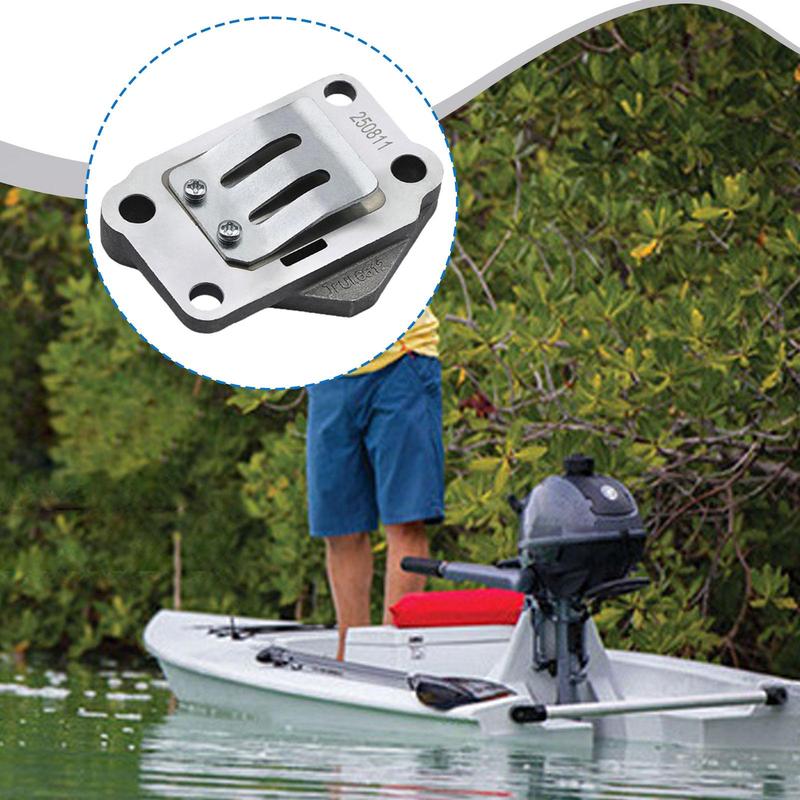 Metal Intake Valve Assembly Silvery Direct Replacement for Compatible Marine Engine 3HP Outboard 2 Stroke Models