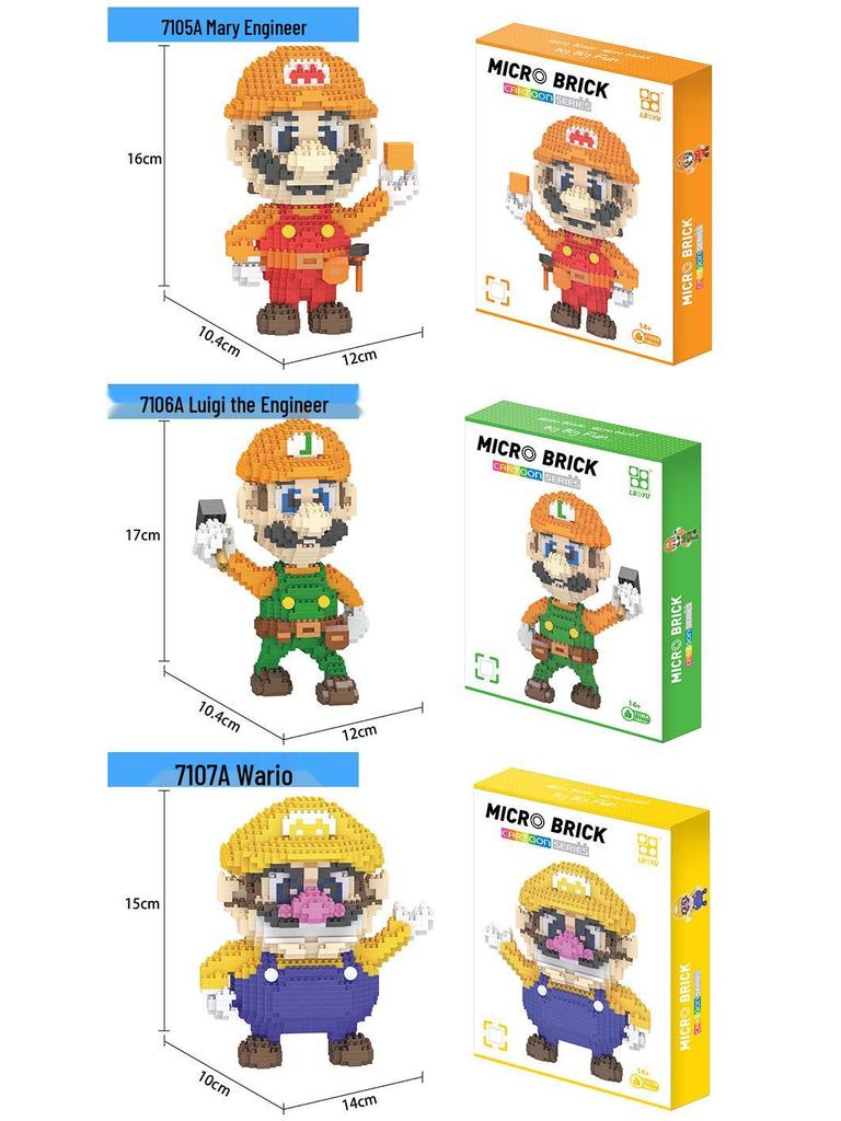 Le Bao Yu Educational Street Vendor Building Blocks for Kids and Adults – Micro Diamond Small Particles, One Piece