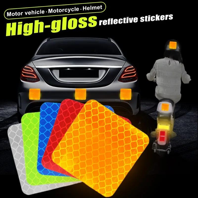 150PCS Safety Reflective Stickers Strip Waterproof High Visibility Warning Reflector Tape for Night Riding Walking Car Sticker
