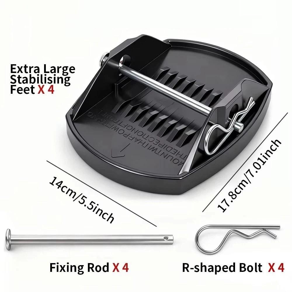 4pcs Easy Installation Caravan Jack Pads Support Adapter Jacking Lift Pad For Campervan