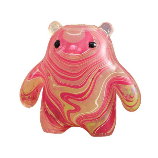 Bear Squeeze Toy Slow-Rising TPR Fidget for Stress Relief Soft Decompression Gadget for Students Adults Portable Novelty Gift for Anxiety