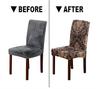 Chair Covers Set Of 6 Stretch Printed Parsons Chair Slipcovers Super Fit Spandex Removable Washable Dining Room