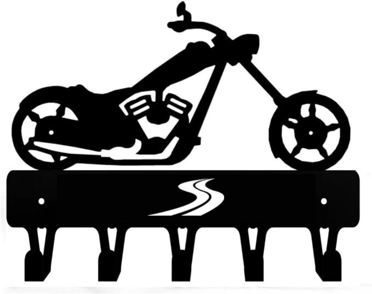 

Metal Motorcycle Wall Organizer Home Kitchen Bathroom Storage 22.9x16.3cm 16.3