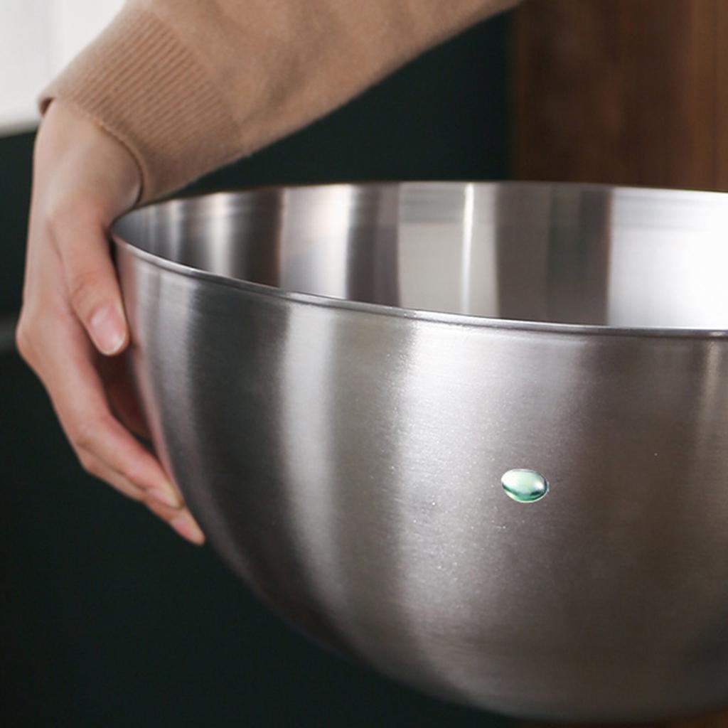 Stainless Steel Mixing Bowls Food Storage Organizers Reusable Heavy Duty for Mixing,