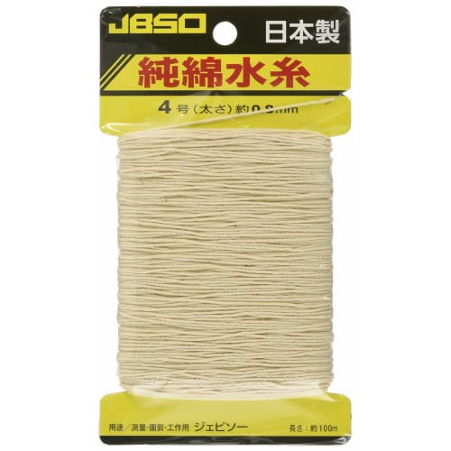 Okamura Giken JBSO Pure Cotton Water Thread Carded Roll, 100m, Size 4