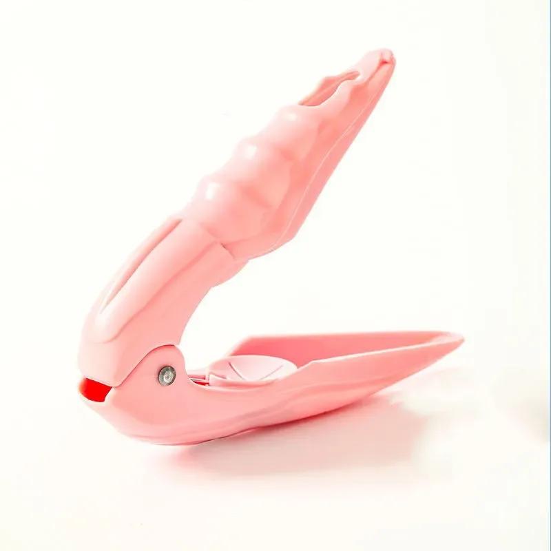 

Инструмент для открывания каштанов из нержавеющей стали, орехокол, зажимная машина для орехов, резак для шелушения каштанов розовый