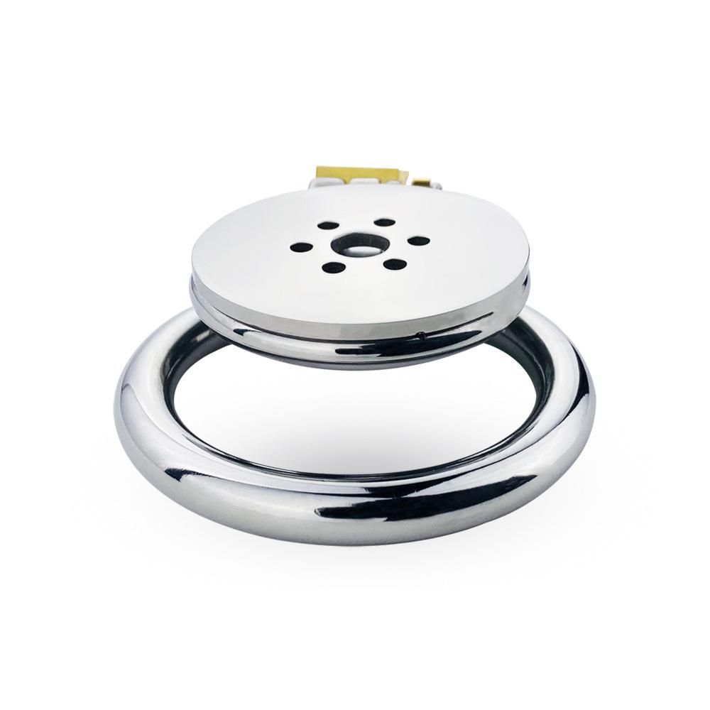 Disc Flat CB Lock Metal Chaste Device Adult Sex Toys Penis Cage Cock Ring Slave Urethral Chastity BDSM