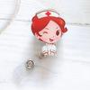 1pc Marble Nurse Doctor Badge Reel Retractable ID Badge Holder  Key Ring ID Name Card Office Supplies Porta Credencial